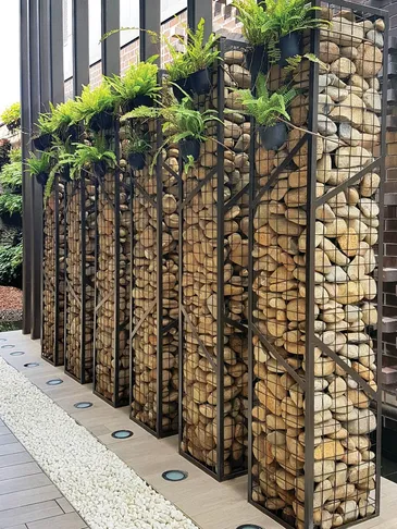 custom gabion columns